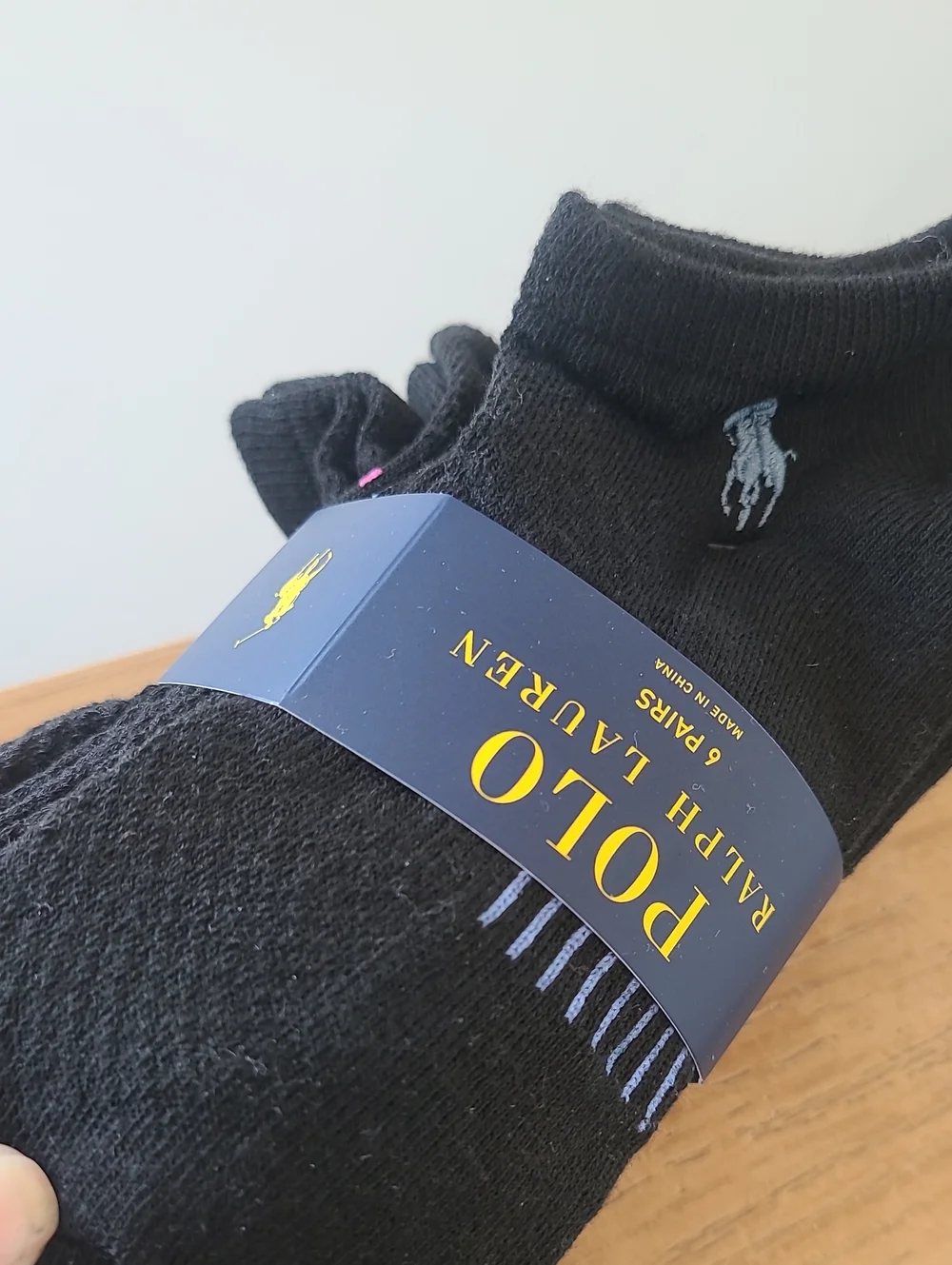 Polo by Ralph Lauren Black Low-Cut Athletic No-Show Socks - Pack